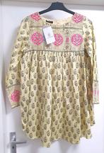 Maat M licht heel roze indiase katoen tuniek top blouse, Maat 38/40 (M), Sapphire, Geel, Nieuw
