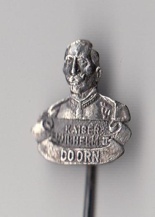 Doorn Kaiser Wilhelm II speldje, Verzamelen, Speldjes, Pins en Buttons, Gebruikt, Speldje of Pin, Overige onderwerpen, Ophalen of Verzenden
