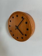 Vintage jaren ‘80 houten klok / eighties /verzenden mogelijk, Ophalen, Wandklok