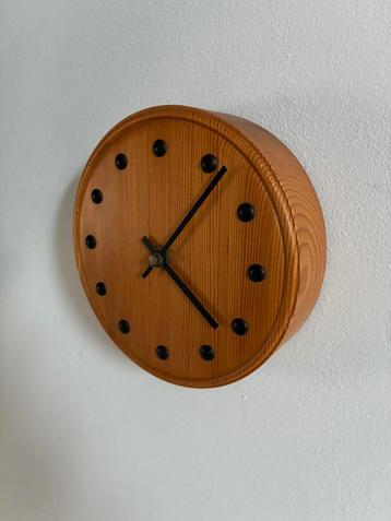 Vintage jaren ‘80 houten klok / eighties /verzenden mogelijk beschikbaar voor biedingen
