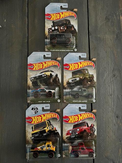 Hotwheels Mud runners Set, Hobby en Vrije tijd, Modelauto's | Overige schalen, Zo goed als nieuw, Auto, Ophalen of Verzenden