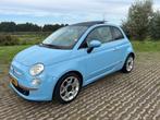 Fiat 500 2011 Panoramadak Airco LM Velgen, Auto's, Fiat, Euro 5, Stof, Beige, 905 kg