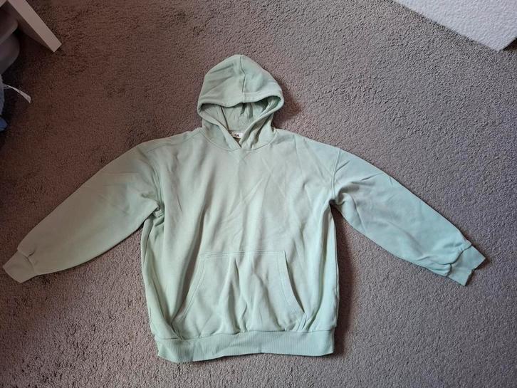 Mintgroene hoodie maat 152 zgan, Kinderen en Baby's, Kinderkleding | Maat 152, Zo goed als nieuw, Meisje, Trui of Vest, Ophalen of Verzenden