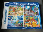 4 Disney puzzels 3+, Ophalen of Verzenden, Meer dan 50 stukjes, Zo goed als nieuw