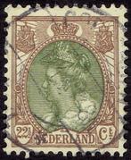 Nederland 1899, Kon. Wilhelmina, 22½ cent, bruin/olijfgroen., Verzenden, T/m 1940, Gestempeld