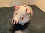 Vintage Spaarvarken met Bloemen, Huis en Inrichting, Ophalen of Verzenden, Gebruikt