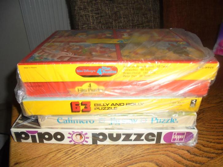 Vintage puzzels / 5 stuks in  koop, Verzamelen, Speelgoed, Zo goed als nieuw, Ophalen