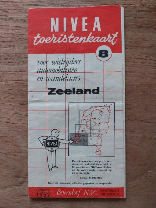 Nivea Toeristenkaart 8 - 1952, Boeken, Atlassen en Landkaarten, Gelezen, Landkaart, Nederland, 1800 tot 2000, Verzenden