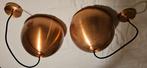 Twee koperen hanglampen, Huis en Inrichting, Ophalen, Zo goed als nieuw, Metaal, Minder dan 50 cm