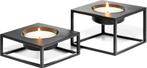 Philippi set Solero theelichthouders S+M 8719327690215, Overige materialen, Zwart, Ophalen of Verzenden, Zo goed als nieuw