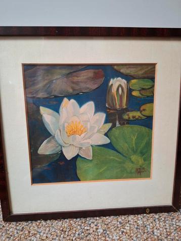 Schilderij A.J. Smets Meijer - Waterlelies beschikbaar voor biedingen