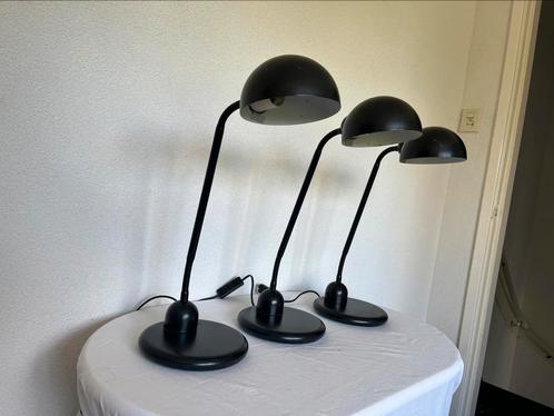 Vintage Zwarte Happylight Bureaulamp Happy Light Zwart Lamp, Huis en Inrichting, Lampen | Tafellampen, Gebruikt, 50 tot 75 cm