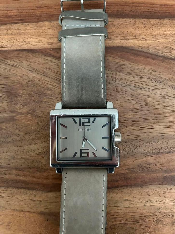 Oozoo horloge, Sieraden, Tassen en Uiterlijk, Horloges | Heren, Zo goed als nieuw, Overige merken, Leer, Ophalen of Verzenden