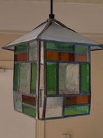 Antieke glas-in-lood hanglamp Amsterdamse School Art Deco, Ophalen