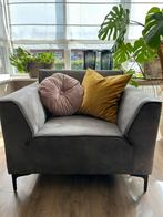 Nieuwe grijze fauteuil leder, Ophalen, Eenpersoons, 75 tot 100 cm, Zo goed als nieuw