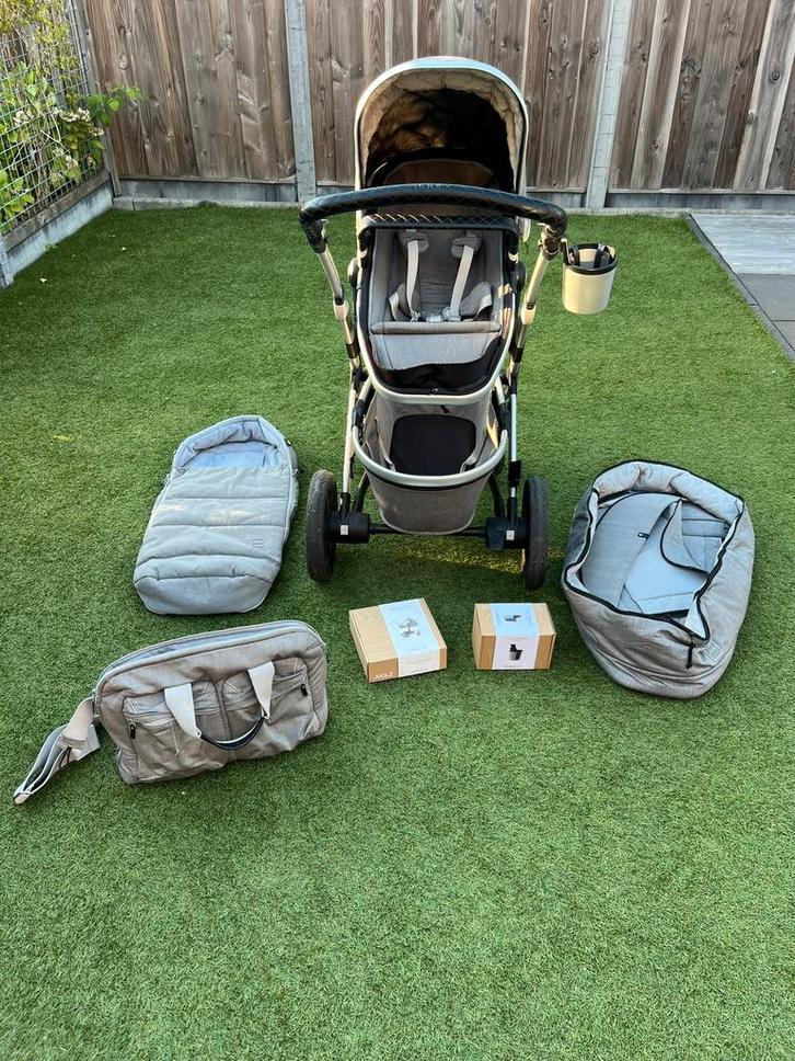 Joolz Geo grijze kinderwagen compleet met accessoires, Kinderen en Baby's, Kinderwagens en Combinaties, Gebruikt, Kinderwagen