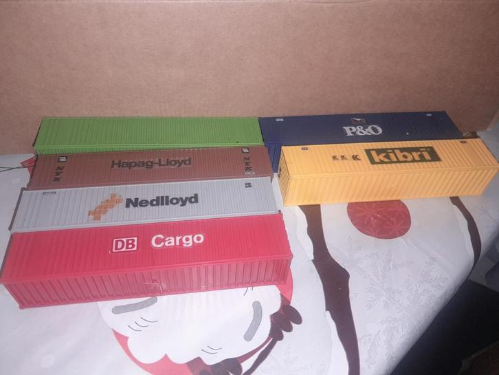 Diverse modelbouw containers, Hobby en Vrije tijd, Modeltreinen | H0, Gebruikt, Overige typen, Gelijkstroom of Wisselstroom, Overige merken