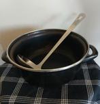 Ijzeren emaille pan 2 liter, Ophalen of Verzenden, Zo goed als nieuw, Rvs, Kookpan of Snelkookpan