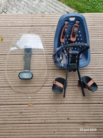 Thule Yepp Mini fietszitje + windscherm — topkwaliteit! beschikbaar voor biedingen