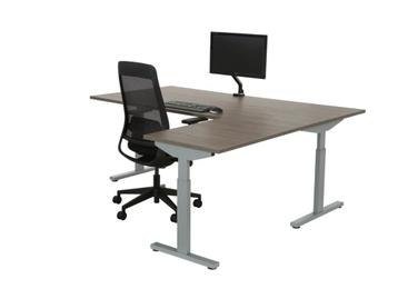UITVERKOOP! Directie hoekbureau TUBE 240x200 of 200x160cm beschikbaar voor biedingen