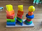 houten stapelpuzzel, Kinderen en Baby's, Speelgoed | Houten speelgoed, Ophalen, Zo goed als nieuw