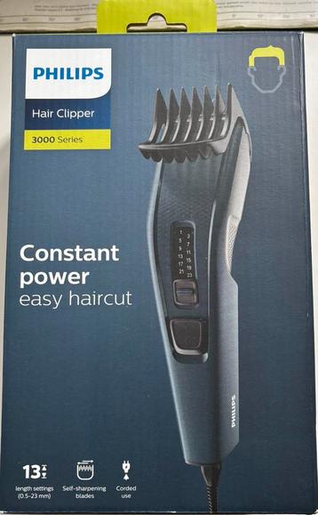 Philips hair clipper 3000 series tondeuse zwart beschikbaar voor biedingen