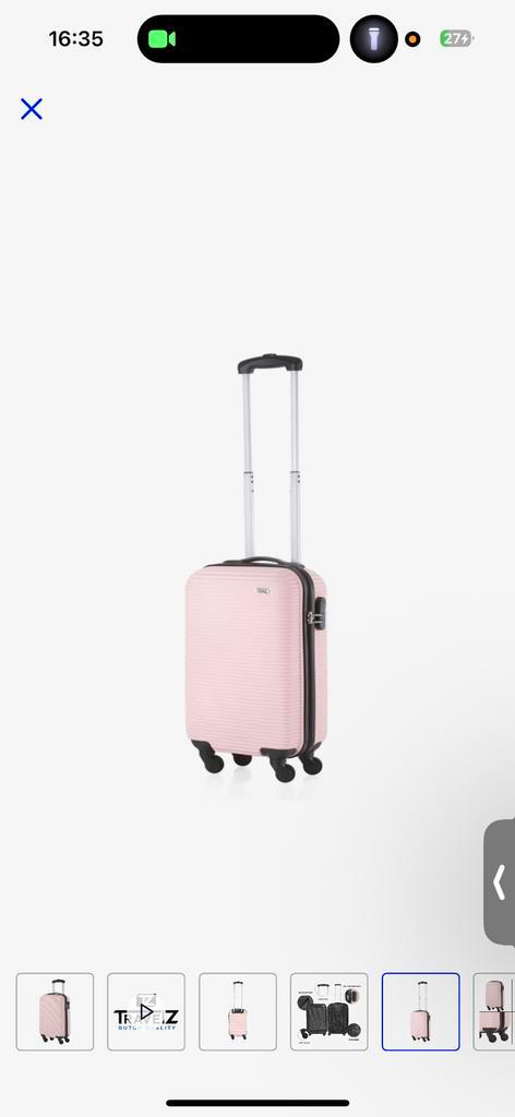 Koffer, Sieraden, Tassen en Uiterlijk, Koffers, Zo goed als nieuw, Metaal, 50 tot 60 cm, Minder dan 35 cm, Slot, Wieltjes, Ophalen