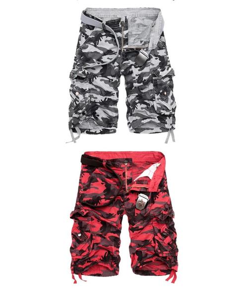 Heren cargo camouflage korte broek kortebroek groene leger, Kleding | Heren, Broeken en Pantalons, Nieuw, Verzenden