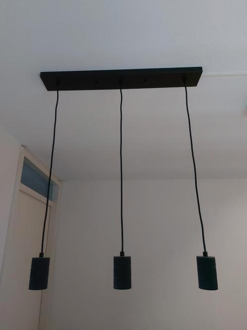 3 hanglampen van Calex fitting E27 matzwart, Huis en Inrichting, Lampen | Hanglampen, Zo goed als nieuw, 75 cm of meer, Metaal