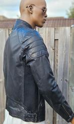 Vanguard / PME geiten nappa leren jas / bikers jacket (M), Kleding | Heren, Jassen | Winter, Maat 48/50 (M), ., Zwart, Ophalen of Verzenden