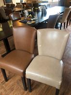 Partij restaurantstoelen - 75 stuks, Huis en Inrichting, Stoelen, Gebruikt, Bruin, Leer, Ophalen of Verzenden