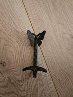 Vintage Kapstokhaak Vlinder - Moeders Collectie, Gebruikt, Wandhaken, Ophalen of Verzenden, Minder dan 100 cm