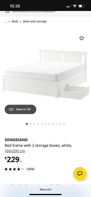 Songesand IKEA bed frame including Lattenbodem! beschikbaar voor biedingen