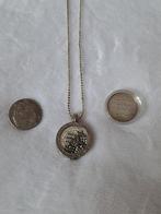 Originele Mi Moneda hanger inclusief 3 munten en ketting 70c, Antiek en Kunst, Ophalen of Verzenden