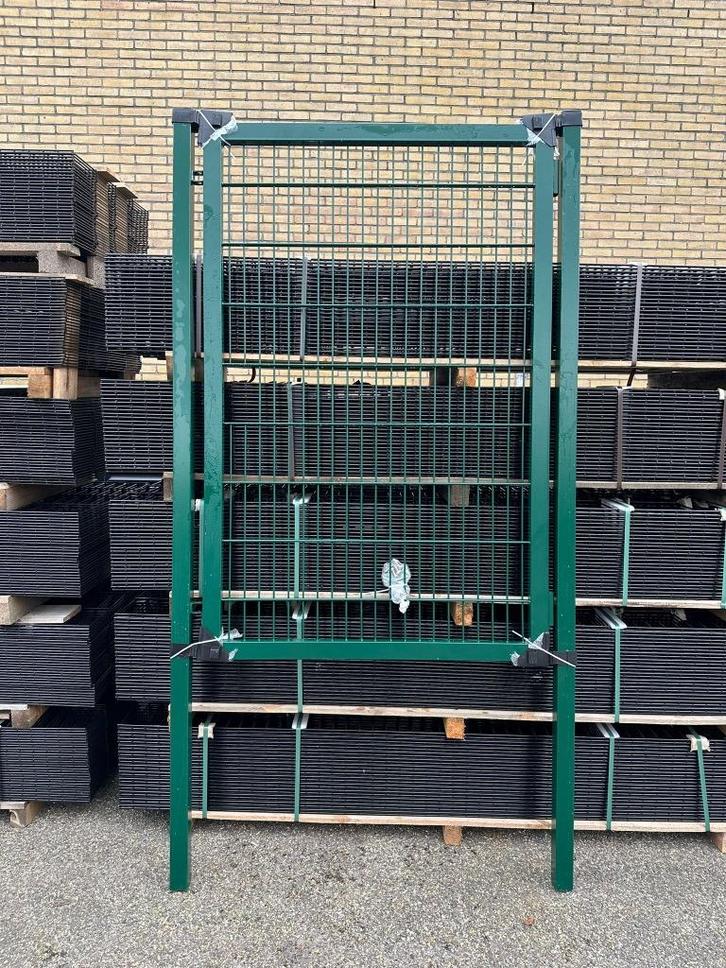 Looppoort 180cm RAL 6005 Mosgroen B-keus Opruiming, Tuin en Terras, Tuinpoorten, Nieuw, Draaipoort, Staal, 150 tot 200 cm, 100 tot 150 cm