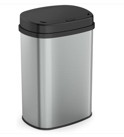 Bayt Prullenbak 60 Liter - Vuilnisbak - Afvalbak - Metaal -, Huis en Inrichting, Woonaccessoires | Prullenbakken, Nieuw, Rvs, 50 tot 75 cm