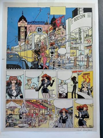 Franka - Originele inkleuring + overlay pag. 1 Gangsterfilm beschikbaar voor biedingen