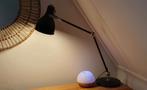 Zwarte bureau lamp, Huis en Inrichting, Lampen | Tafellampen, Metaal, Zo goed als nieuw, 50 tot 75 cm, Ophalen