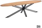 Eettafel Yana ovaal mango naturel 3 maten leverbaar | Websho, Modern design, Vijf personen of meer, Metaal, Ovaal