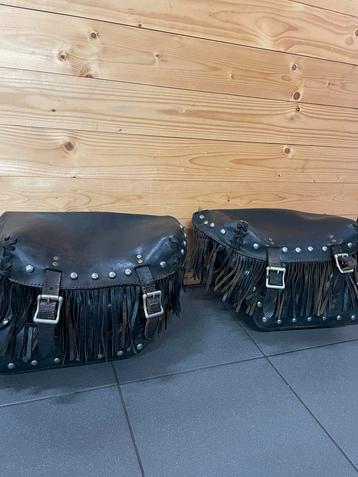 Harley Davidson Softail Leder Tassen - Goede Staat! beschikbaar voor biedingen
