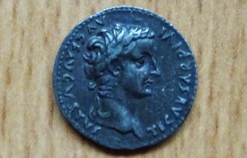 Replica AR Denarius, 14-37 AD, Tiberius, Lugdunum, Postzegels en Munten, Munten | Europa | Niet-Euromunten, Losse munt, Italië