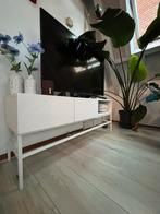 Tv meubel wit 120cm breed, 100 tot 150 cm, Zo goed als nieuw, Minder dan 100 cm, 25 tot 50 cm