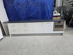 Te koop een complete witte hoogglans keuken., Huis en Inrichting, Ophalen, Gebruikt, Wit, Hoogglans of Gelakt