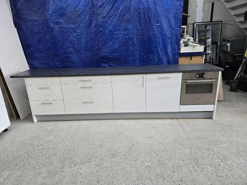 Te koop een complete witte hoogglans keuken., Huis en Inrichting, Keuken | Complete keukens, Gebruikt, Wit, Hout, Hoogglans of Gelakt