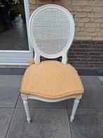 Antieke Webbing Stoel Wit met Stoelkussen, Ophalen