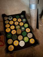 5 plastic bakken vol met jampotten, Ophalen, Gebruikt