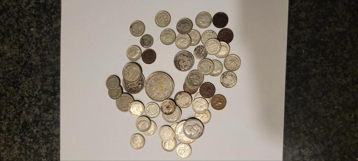 Oude Nederlandse munten, Postzegels en Munten, Munten | Nederland, 10 cent, Koningin Wilhelmina, Zilver, Ophalen of Verzenden