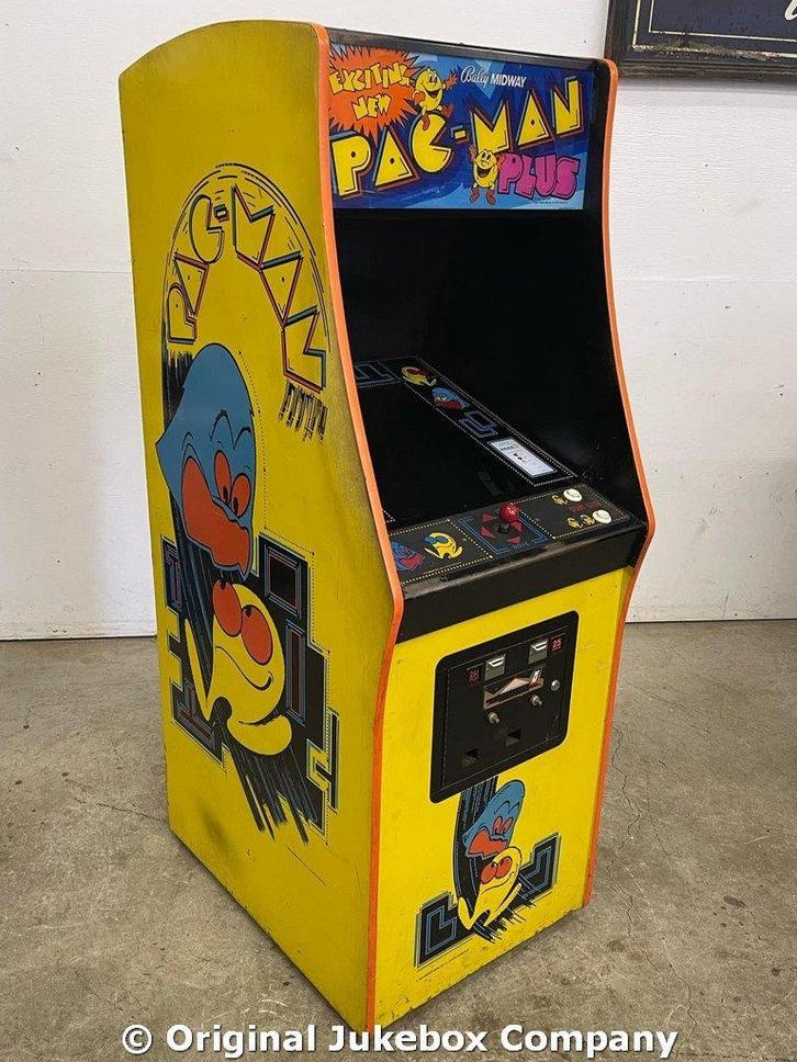 ARCADE MACHINE: MIDWAY PAC-MAN PACMAN PLUS, Verzamelen, Automaten | Overige, Gebruikt, Ophalen