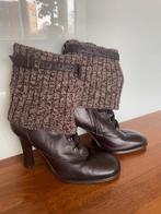 Dolce & Gabbana D&G ledere dameslaarzen., Kleding | Dames, Schoenen, Dolce & Gabbana, Bruin, Lage of Enkellaarzen, Ophalen of Verzenden