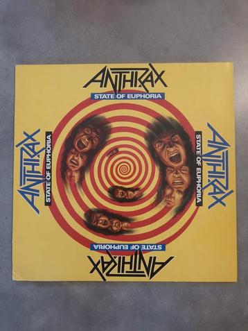 Anthrax state of euphoria lp vinyl elpee 1988